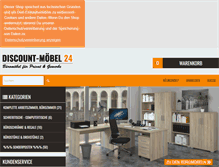 Tablet Screenshot of discount-moebel24.de